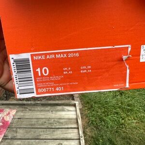 Nike Air Max 2016 in Deep Royal Blue and Black new in box